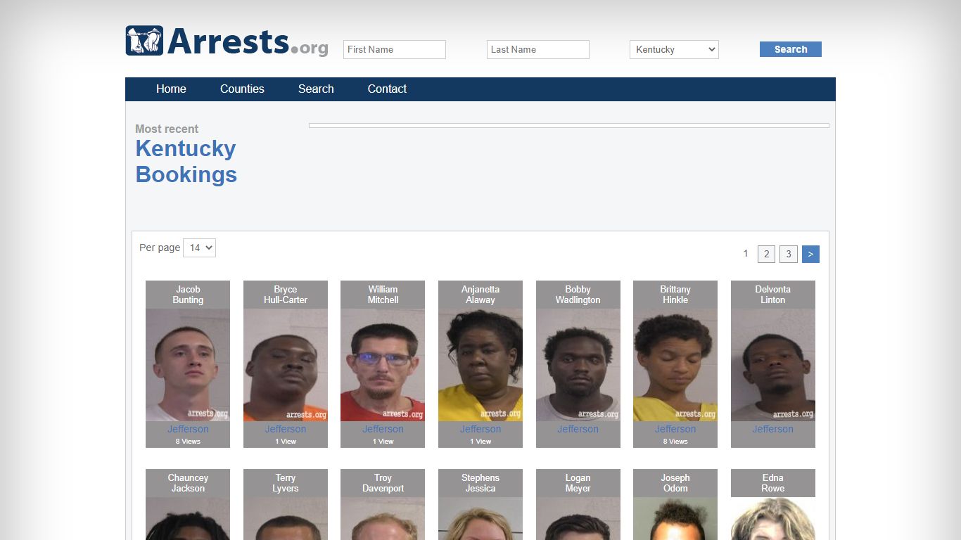 Kentucky Arrests and Inmate Search